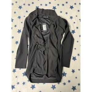 PrettyLittleThing Black Long-Sleeve Bodycon Dress – Women's US 8